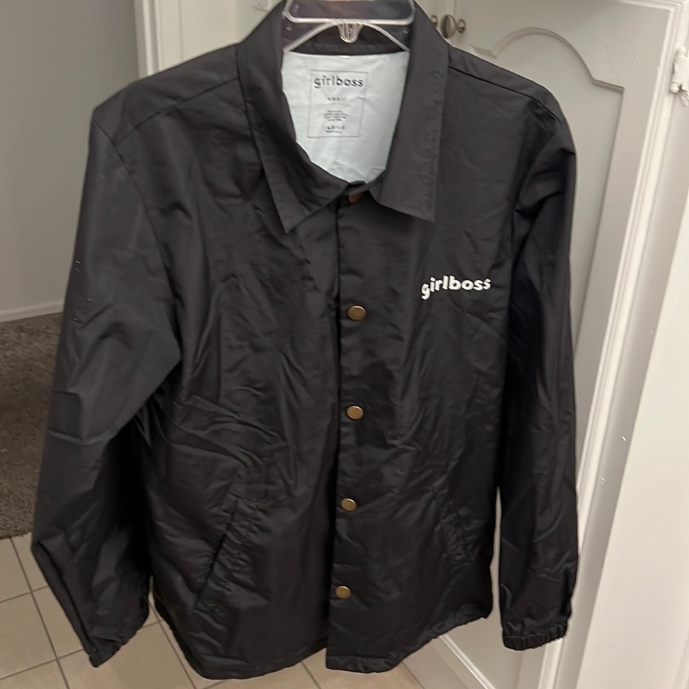 Girl boss nylon raincoat